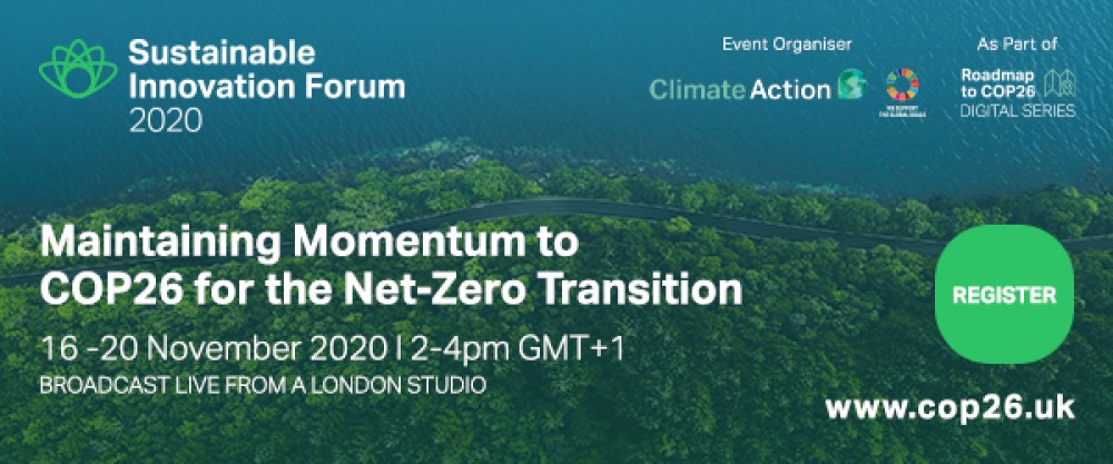Join Climate Action at the 11th Sustainable Innovation Forum this November
