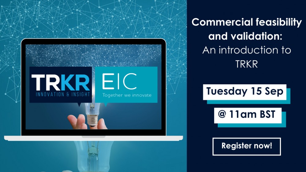 Register for our latest webinar: Commercial feasibility and validation – An introduction to TRKR