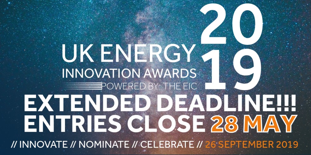 The deadline for the UK Energy Innovation Awards 2019 has been extended!